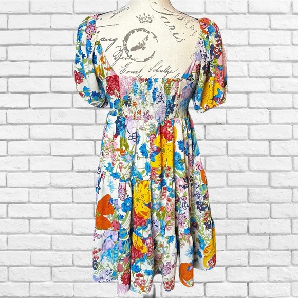 Floral Multicolor Women's Dress - Picture 2 of 8